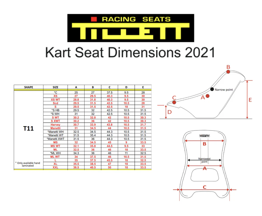 Tillett T11 Kart Seat