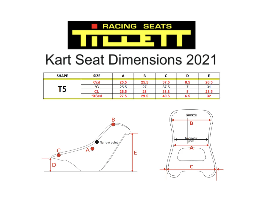 Tillett T5 VG Kart Seat